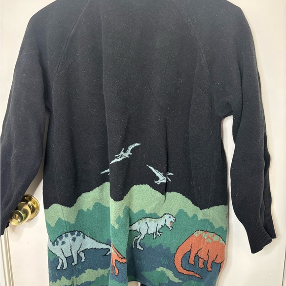 Dangerfield Black Dinosaur Cardigan - Picture 2 of 5